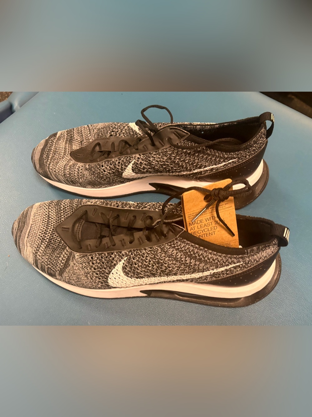 Nike Black and White Flyknit Lace-Up Sneakers